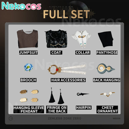 【Nekocos】Game Zenless Zone Zero Cosplay Yixuan Trails of Ink Cosplay Costume Premium Edition | Custom-Tailor