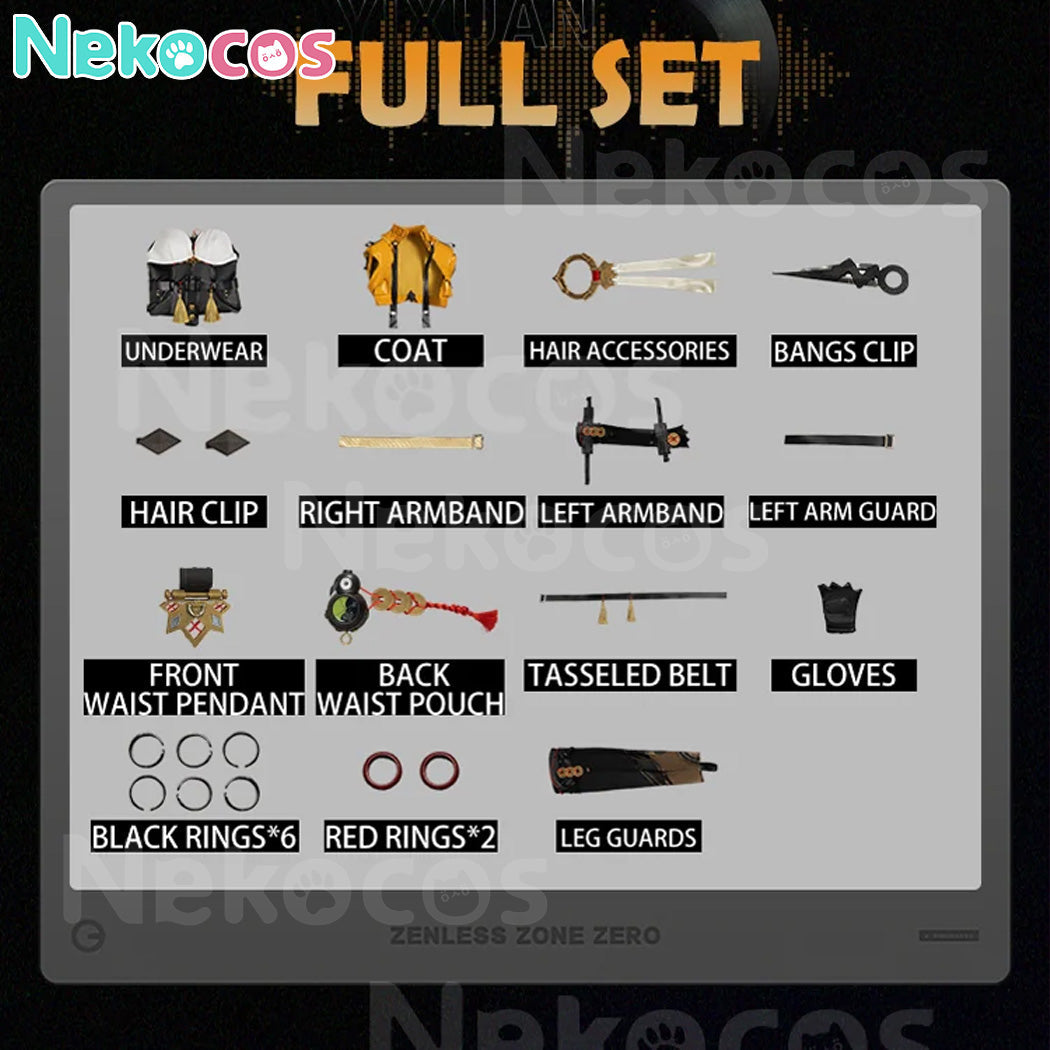【Nekocos】Game Zenless Zone Zero Cosplay Yixuan Cosplay Costume Premium Edition | In Stock
