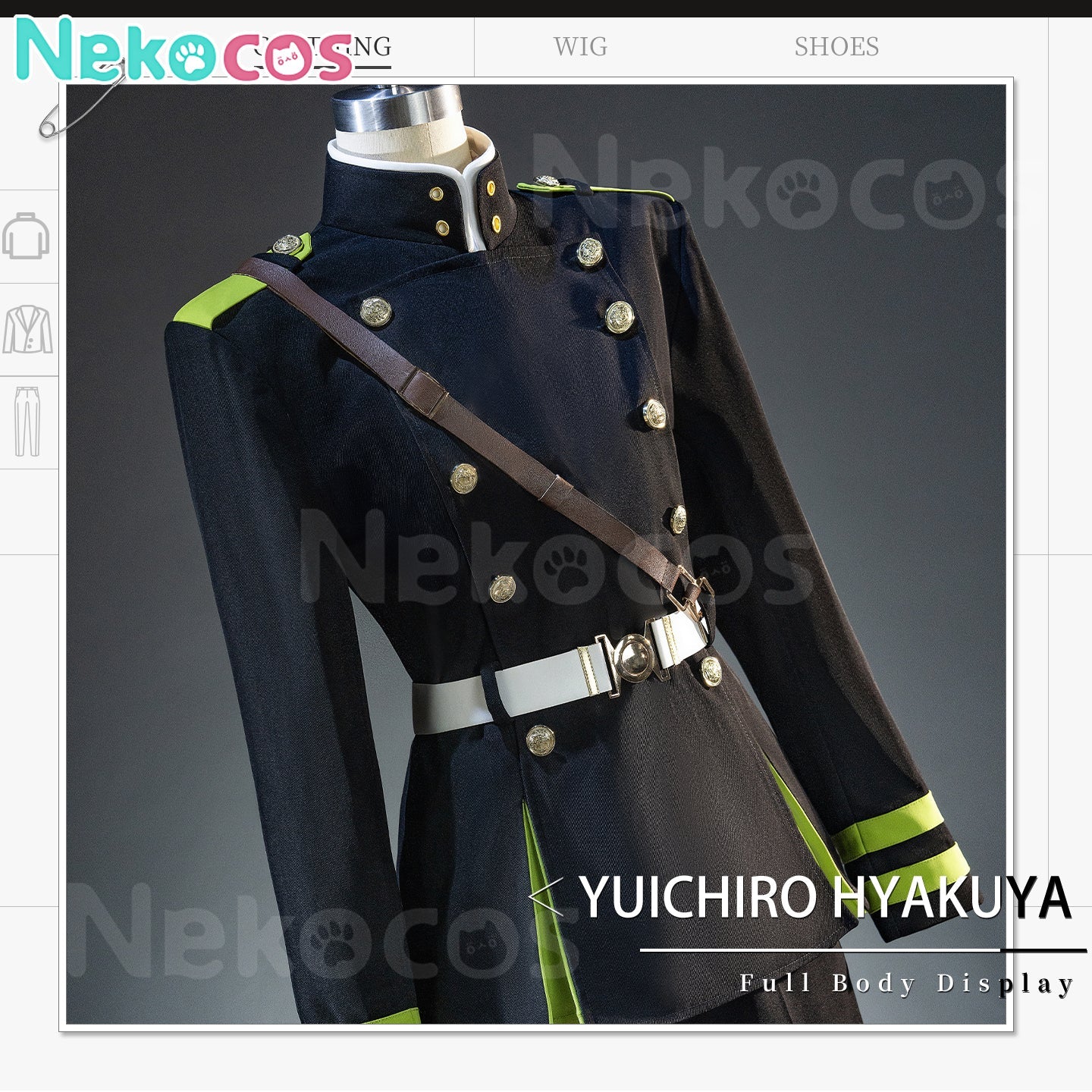 【Nekocos】Anime Seraph of the End Cosplay Yuichiro Hyakuya Cosplay Costume | Custom-TailorAnime,Costume,Seraph of the end