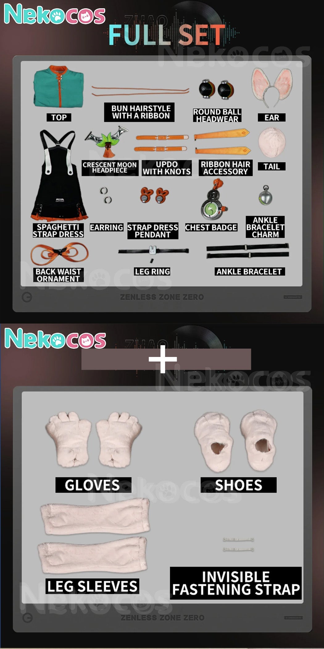 【Nekocos】Game Zenless Zone Zero Cosplay Zhao Cosplay Costume Premium Edition | In Stock
