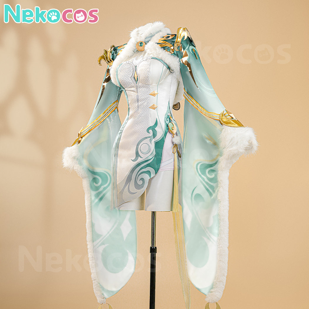 【Nekocos】Game Genshin Impact Cosplay Printed Version Zibai Cosplay Costume | Custom-Tailor