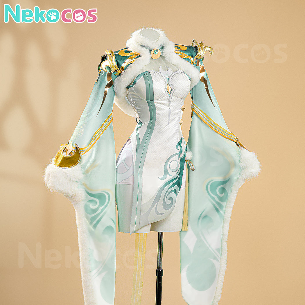 【Nekocos】Game Genshin Impact Cosplay Printed Version Zibai Cosplay Costume | Custom-Tailor