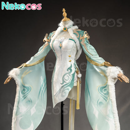 【Nekocos】Game Genshin Impact Cosplay Embroidery Version Zibai Cosplay Costume Premium Edition | Custom-Tailor