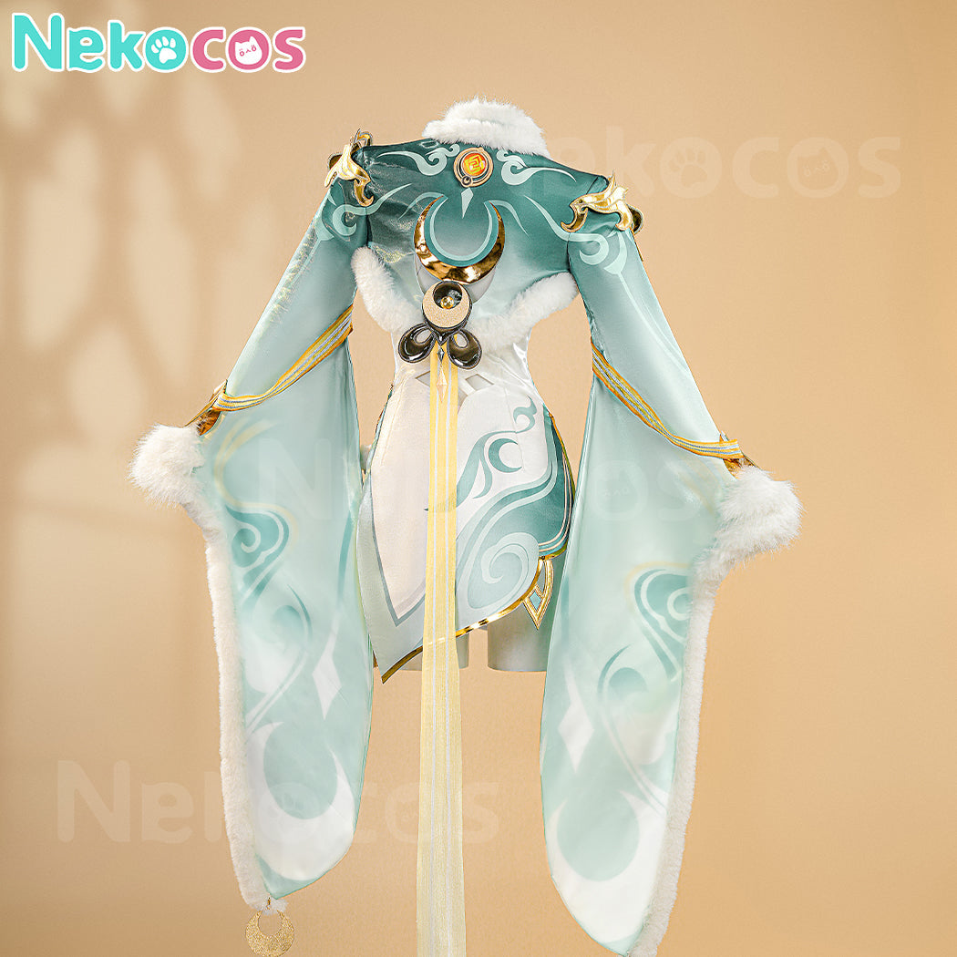 【Nekocos】Game Genshin Impact Cosplay Printed Version Zibai Cosplay Costume | Custom-Tailor