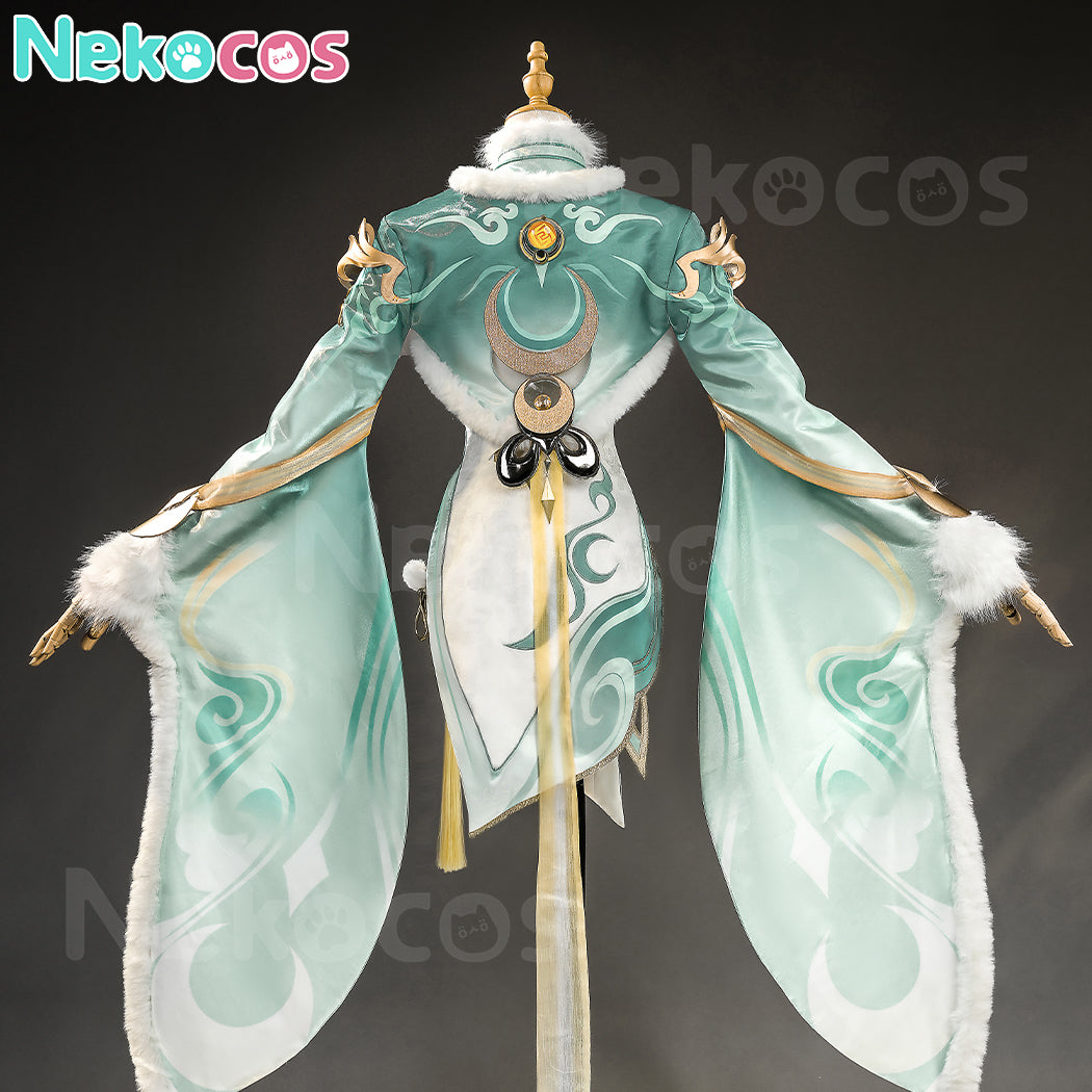 【Nekocos】Game Genshin Impact Cosplay Embroidery Version Zibai Cosplay Costume Premium Edition | Custom-Tailor