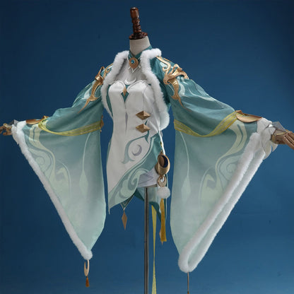 【Nekocos】Game Genshin Impact Cosplay Zibai Cosplay Costume | In Stock