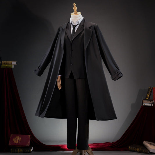 【Nekocos】Anime Cosplay Dazai Osamu Cosplay Black Male Costume | In StockAnime,Bungo Stray Dogs,Costume