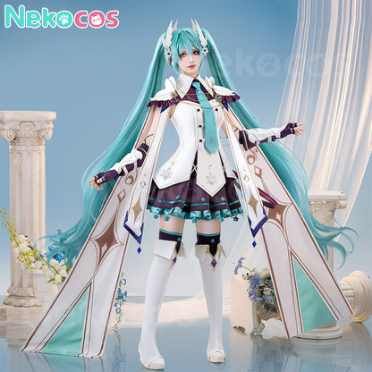 【Nekocos】Vocaloid Hatsune Miku Cosplay Hatsune Miku Knight Fantasy Cosplay Costume Premium Edition | Custom-Tailor