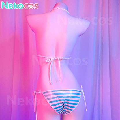 【Nekocos】Vocaloid Cosplay Miku Swimsuit Cosplay Costume | In Stock