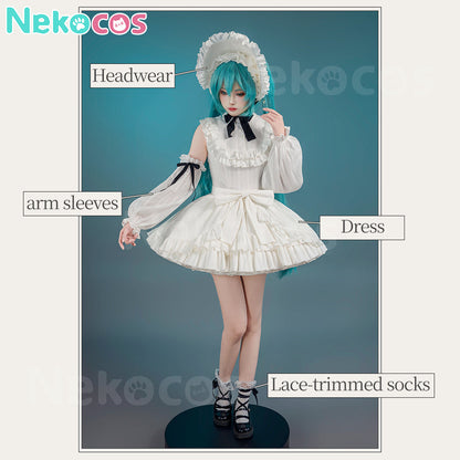【Nekocos】Vocaloid Cosplay Hatsune Vintage Doll Cosplay Costume | In Stock