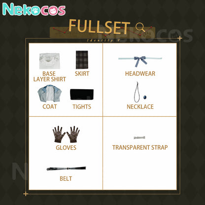【Nekocos】Game Identity V Cosplay Journalist Reporter Cosplay Costume Premium Edition | In Stock
