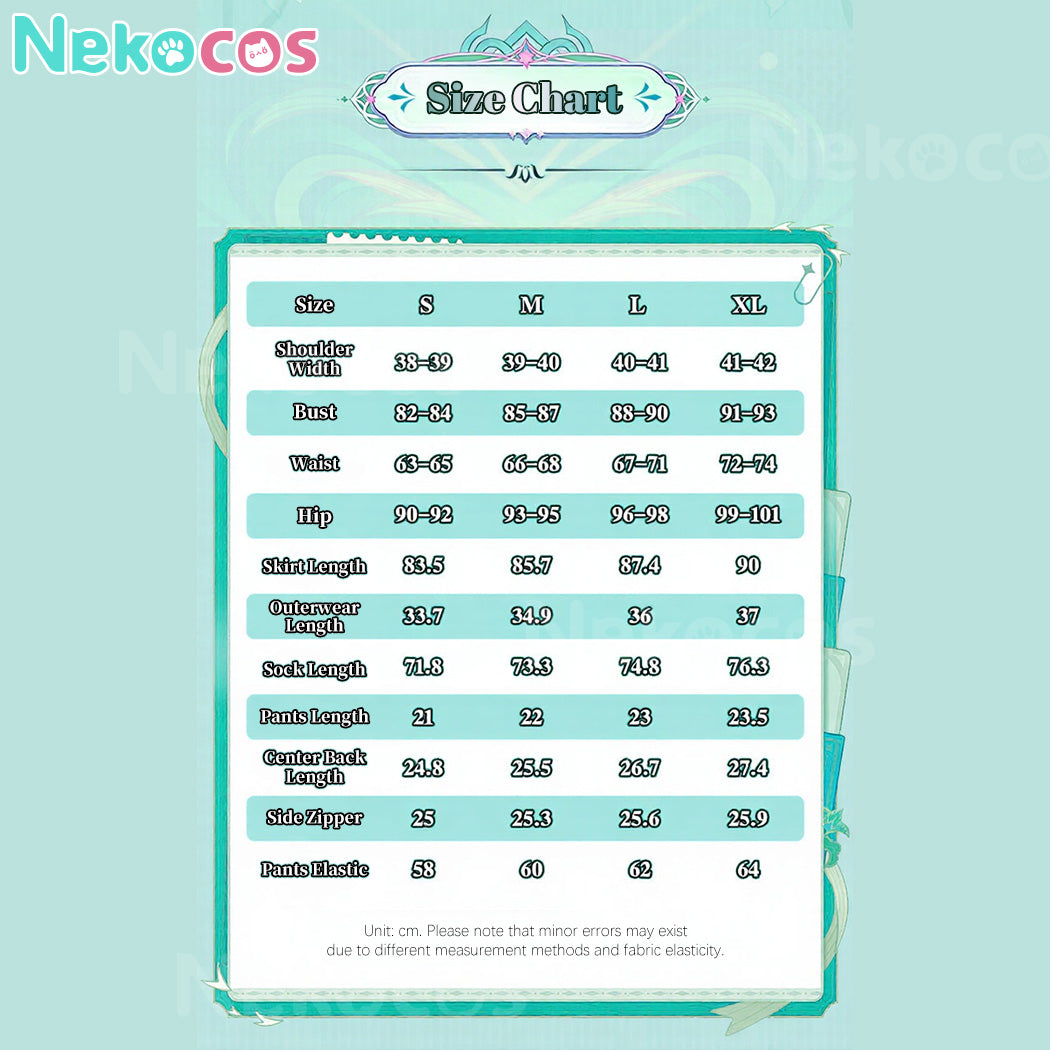 【Nekocos】Game Genshin Impact Cosplay Zibai Cosplay Costume | In Stock