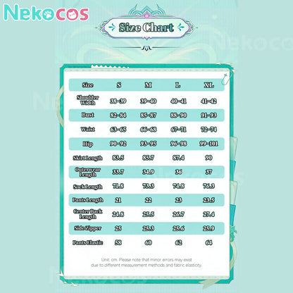 【Nekocos】Game Genshin Impact Cosplay Zibai Cosplay Costume | In Stock