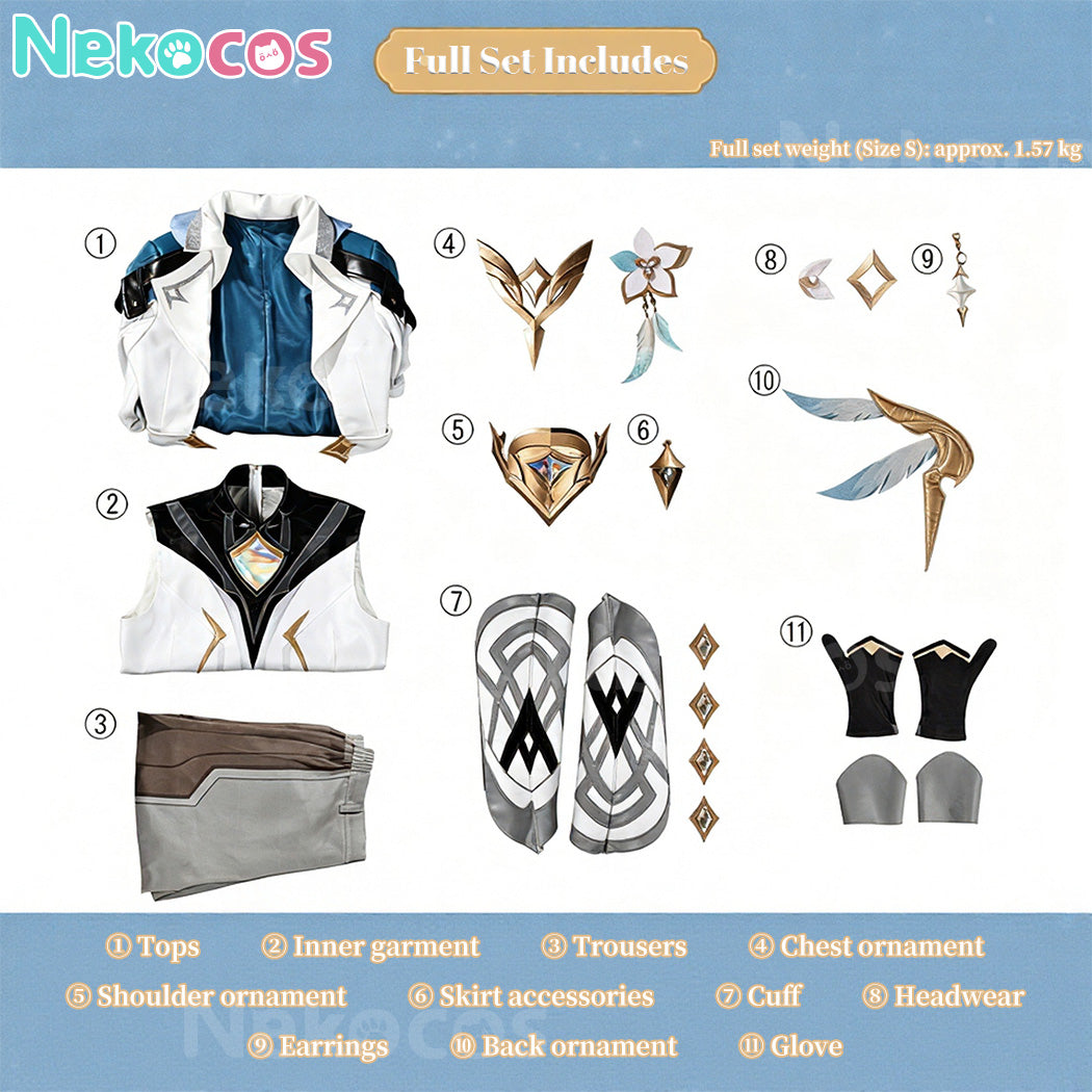 【Nekocos】Game Genshin Impact Cosplay Aether As Heaven and Earth Are Made Anew Cosplay Costume | In Stock