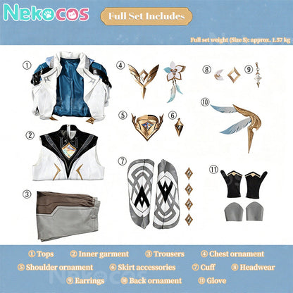 【Nekocos】Game Genshin Impact Cosplay Aether As Heaven and Earth Are Made Anew Cosplay Costume | In Stock