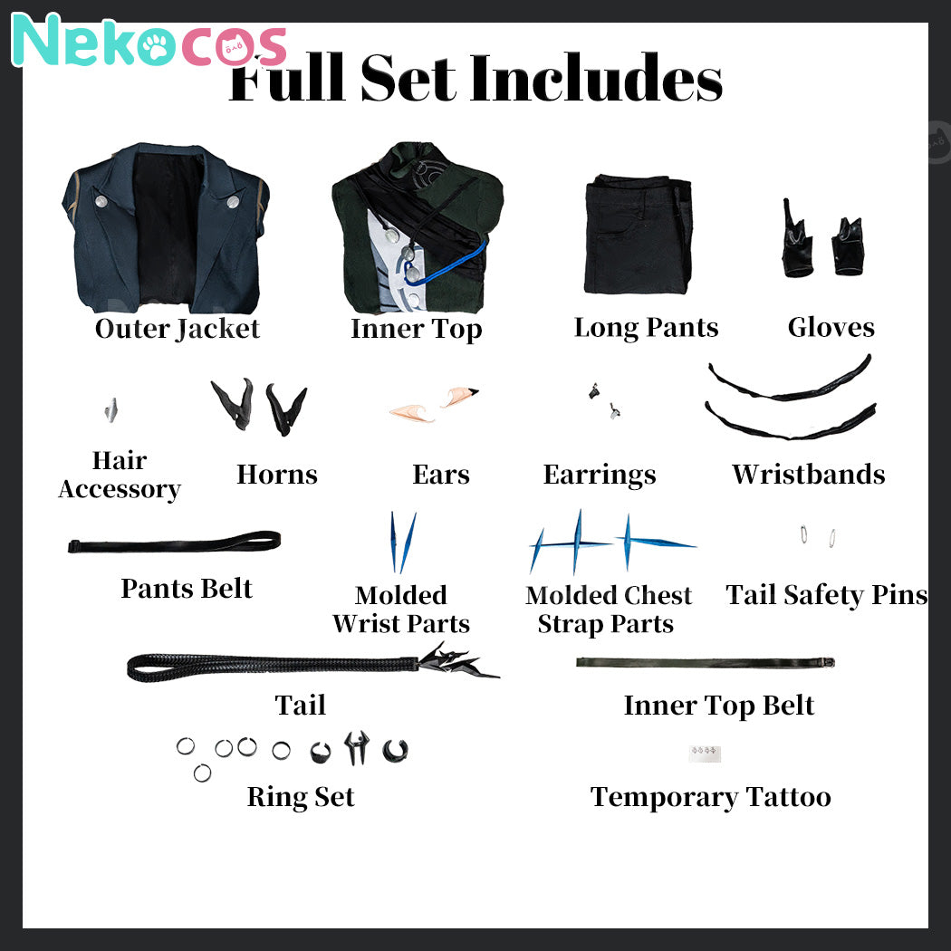【Nekocos】Game Arknights: Endfield Cosplay Ardashir Cosplay Costume Premium Edition | Custom-Tailor