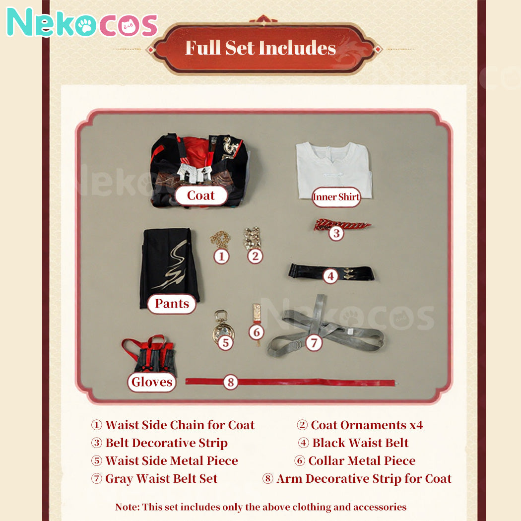 【Nekocos】Game Honkai: Star Rail Cosplay New Year style Caelus Cosplay Costume Premium Edition | Custom-Tailor