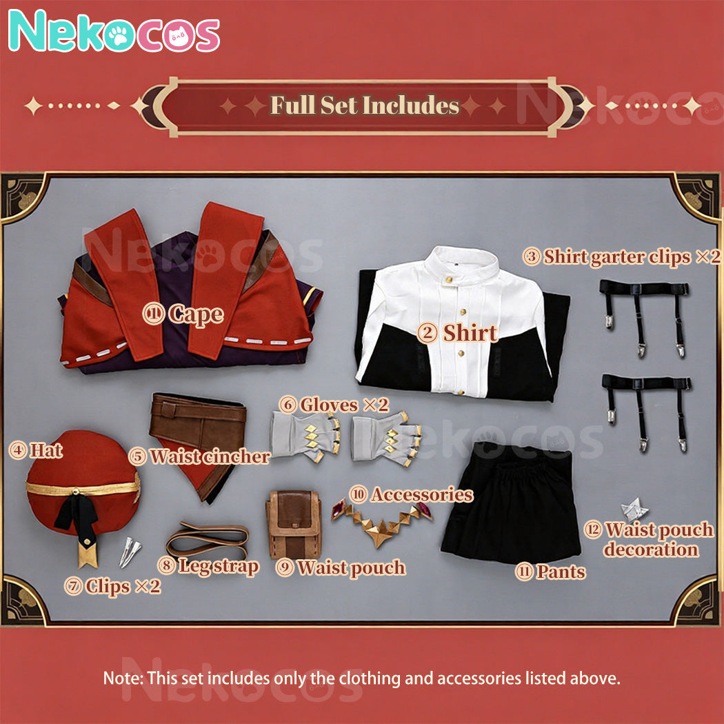 【Nekocos】Game Roco Kingdom Cosplay Enzo Cosplay Costume Premium Edition | Custom-Tailor