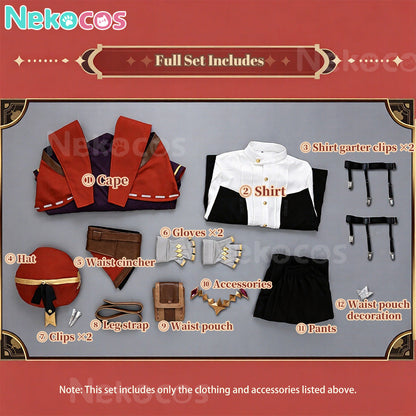 【Nekocos】Game Roco Kingdom Cosplay Enzo Cosplay Costume Premium Edition | Custom-Tailor
