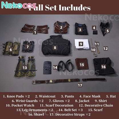 【Nekocos】Game Cosplay Gehrman Cosplay Costume Premium Edition | Custom-Tailor