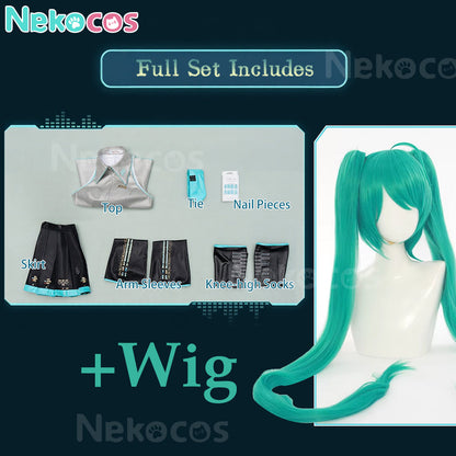 【Nekocos】Vocaloid Hatsune Miku Cosplay Snow Hatsune Cosplay Costume Premium Edition | In Stock