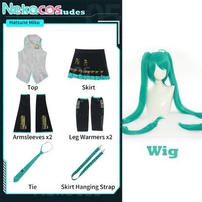 【Nekocos】Vocaloid Hatsune Miku Cosplay Snow Hatsune Cosplay Costume | In Stock