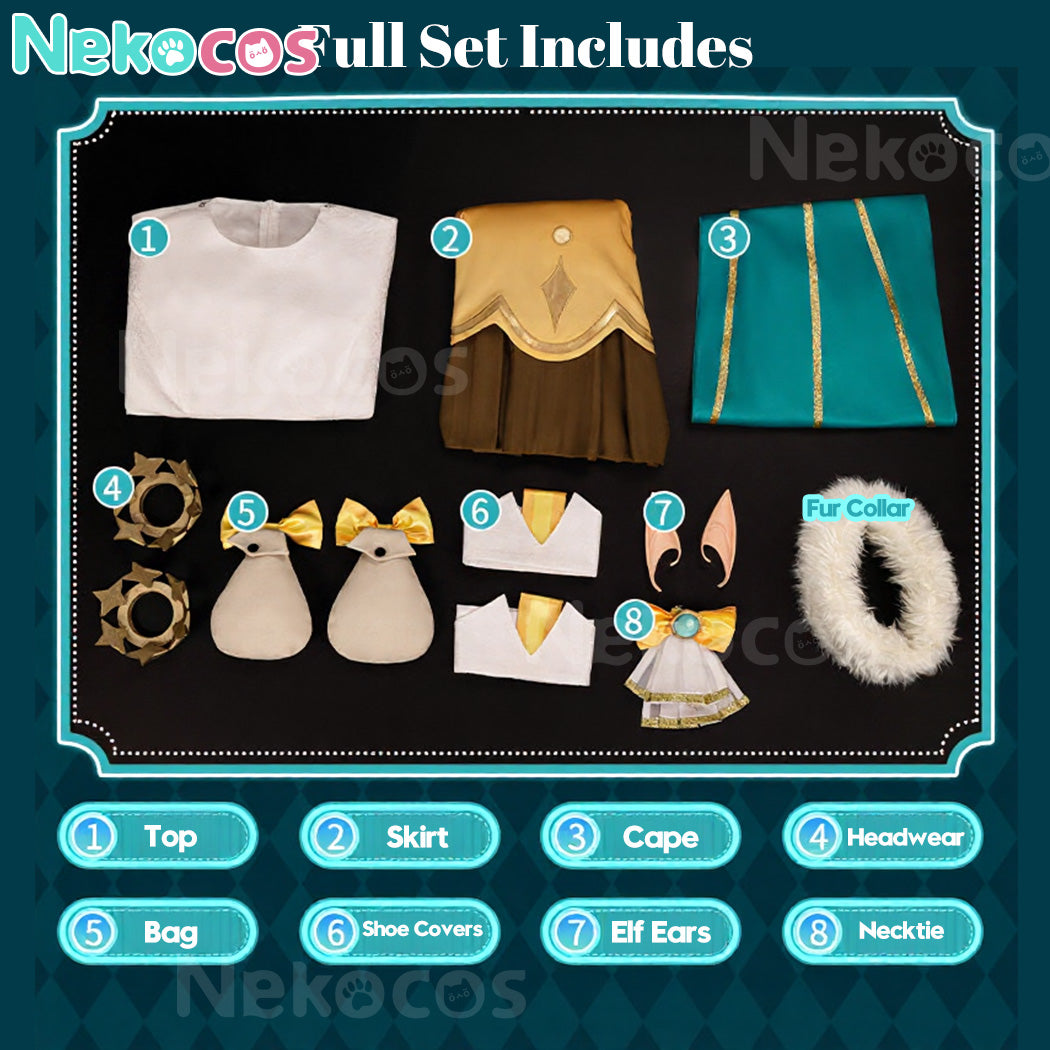 【Nekocos】Game Roco Kingdom Cosplay Princess Karissia Cosplay Costume Premium Edition | Custom-Tailor
