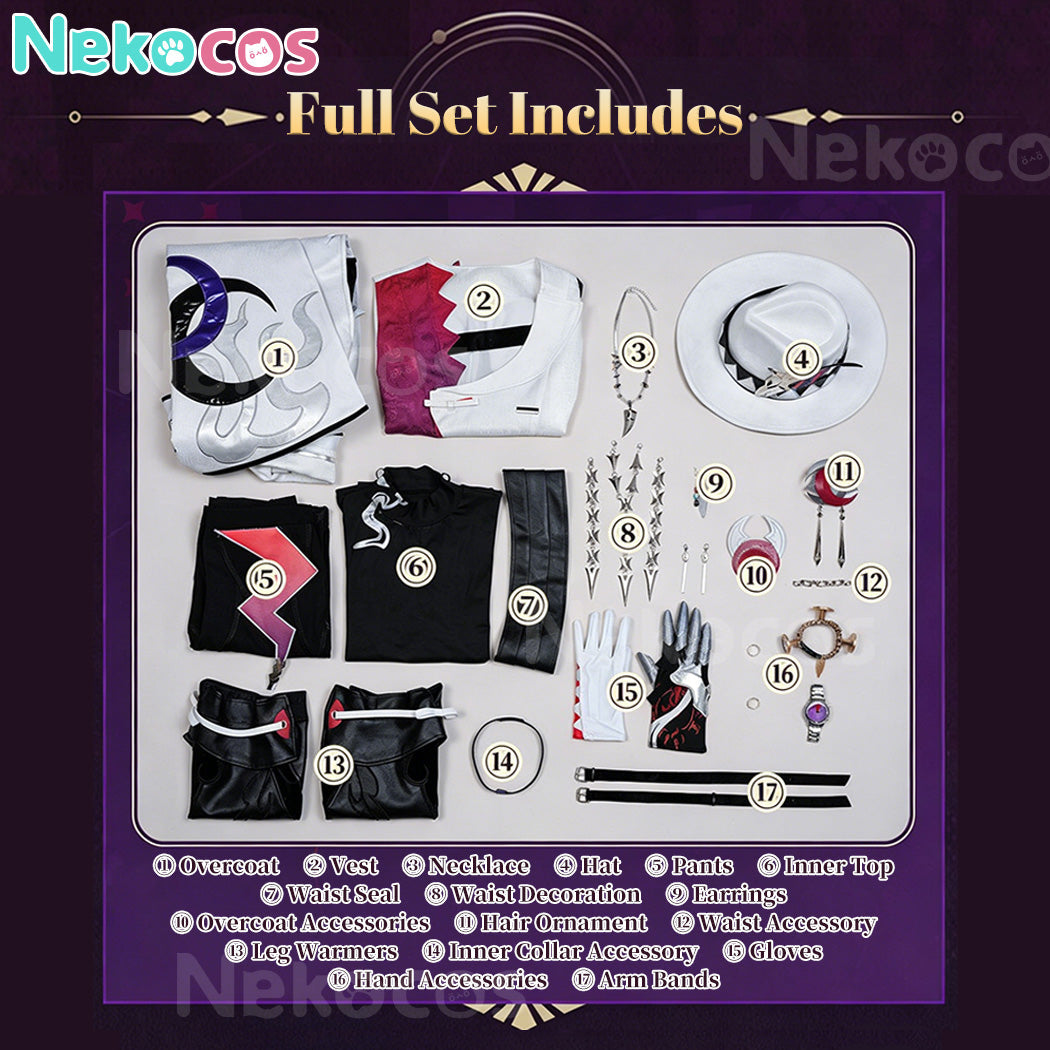 【Nekocos】Game Honkai: Star Rail Cosplay Ashveil Ashen Detective Agency Cosplay Costume Premium Edition | Custom-Tailor