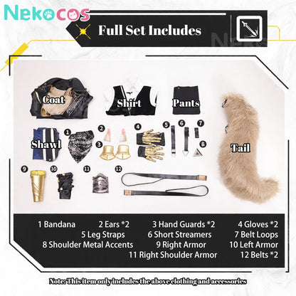 【Nekocos】Game Arknights Cosplay Młynar Cosplay Costume Premium Edition | In Stock