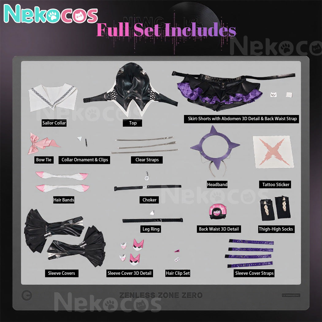 【Nekocos】Game Zenless Zone Zero Cosplay Nangong Yu Cosplay Costume Premium Edition | Custom-Tailor