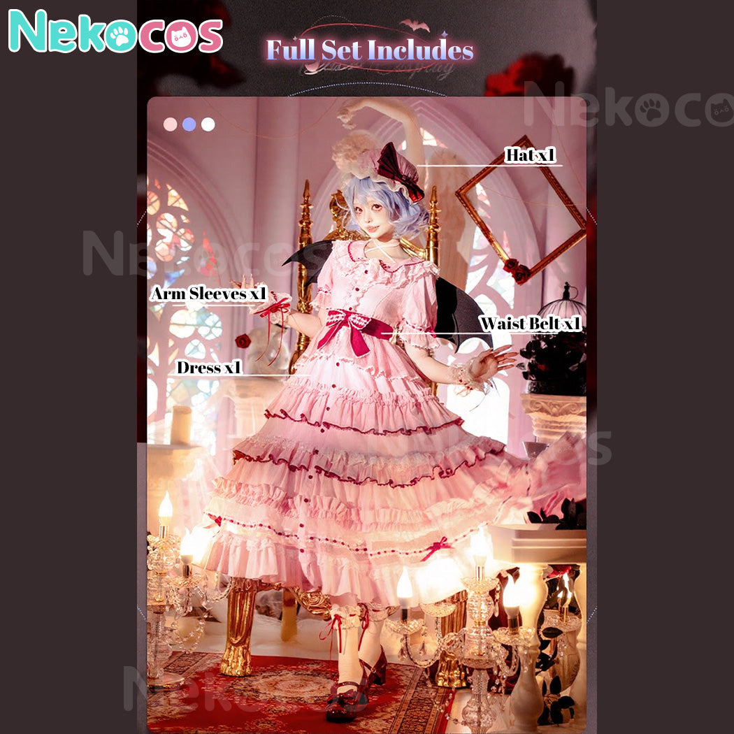 【Nekocos】Game Cosplay Remilia Scarlet Cosplay Costume Premium Edition | Custom-Tailor