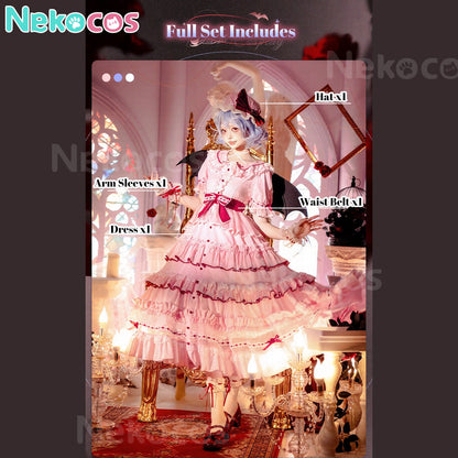 【Nekocos】Game Cosplay Remilia Scarlet Cosplay Costume Premium Edition | Custom-Tailor