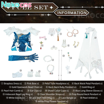 【Nekocos】Game Honkai: Star Rail Cosplay Ruanmei Plumblossom Letter Cosplay Costume Premium Edition | Custom-Tailor