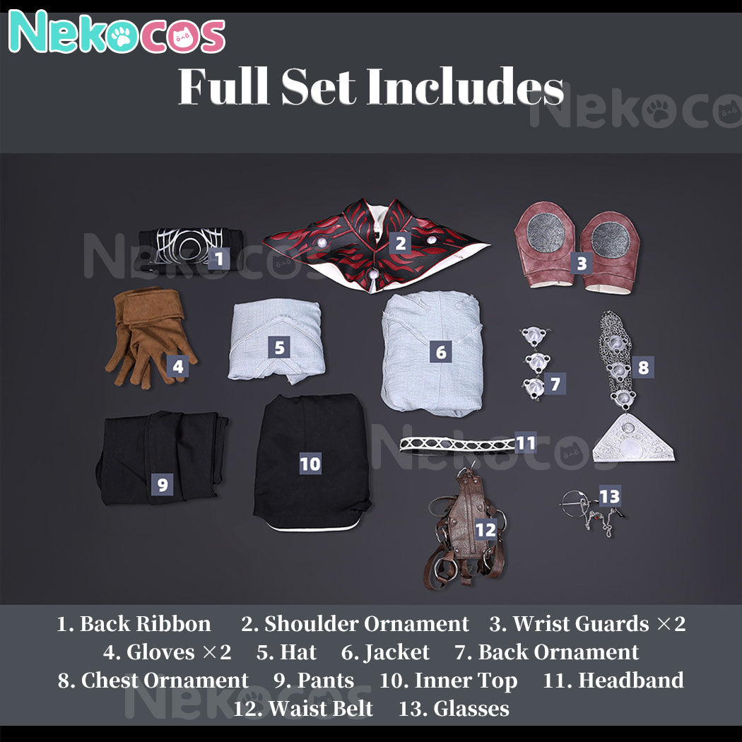 【Nekocos】Game Cosplay Scholar Costume Premium Edition | Custom-Tailor