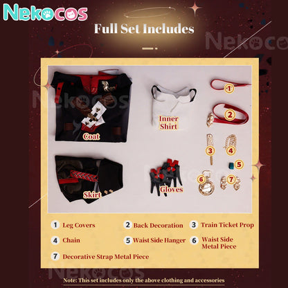 【Nekocos】Game Honkai: Star Rail Cosplay New Year style Stelle Cosplay Costume Premium Edition | Custom-Tailor