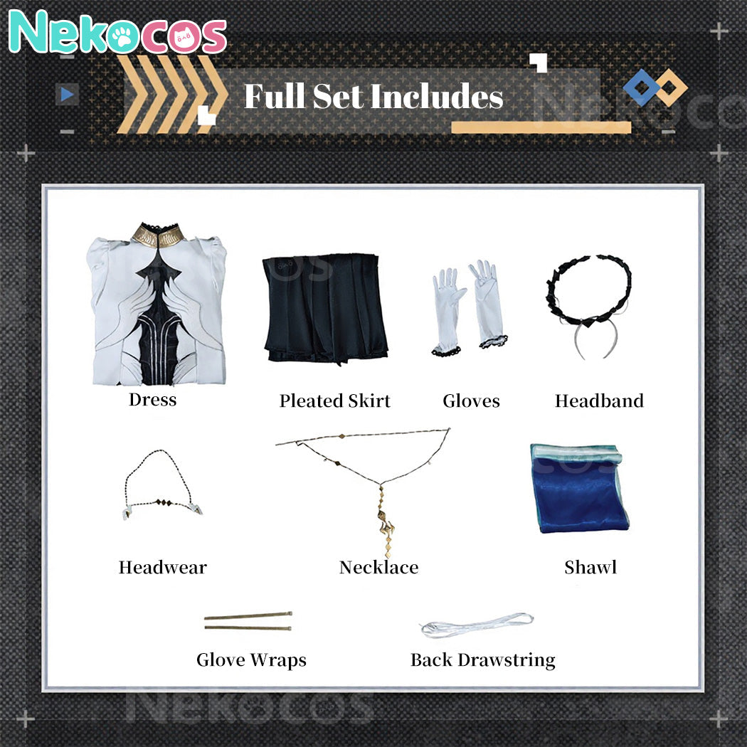 【Nekocos】Game Arknights Cosplay Virtuosa Cosplay Costume Premium Edition | Custom-Tailor