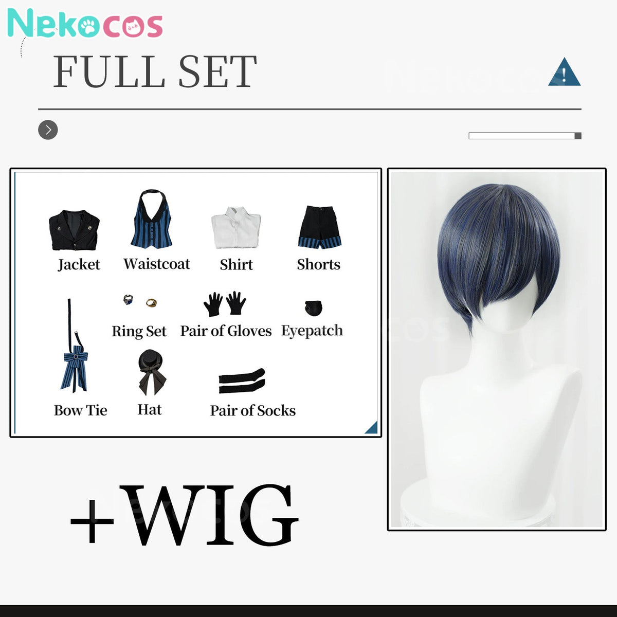 Ciel Phantomhive Cosplay Costume - Custom Tailored at NekocosAnime,Black Butler,Costume