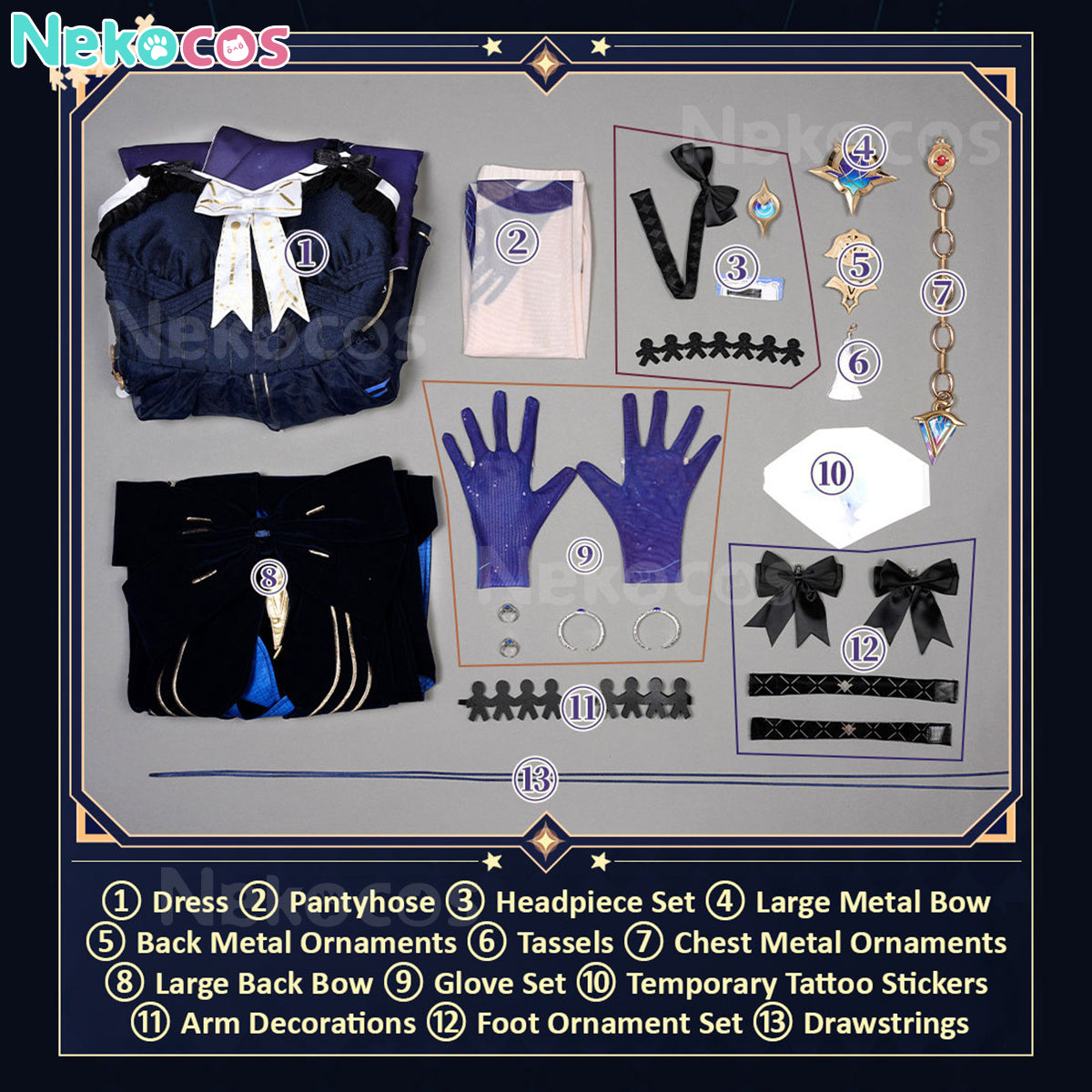 【Nekocos】Game Wuthering Waves Cosplay Denia Two forms Cosplay Costume | Custom-Tailor