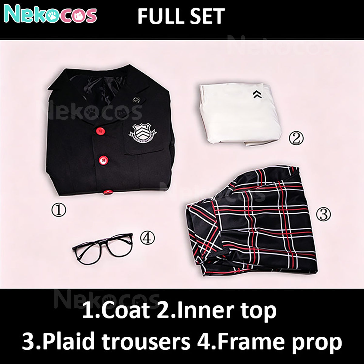 【Nekocos】Game Cosplay Ren Amamiya Cosplay Costume | In Stock