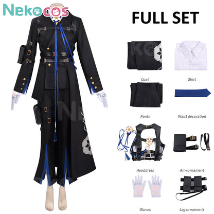 【Nekocos】Game Neverness to Everness Cosplay Daffodill Cosplay Costume | In Stock full set with coat, shirt, pants, and accessories.