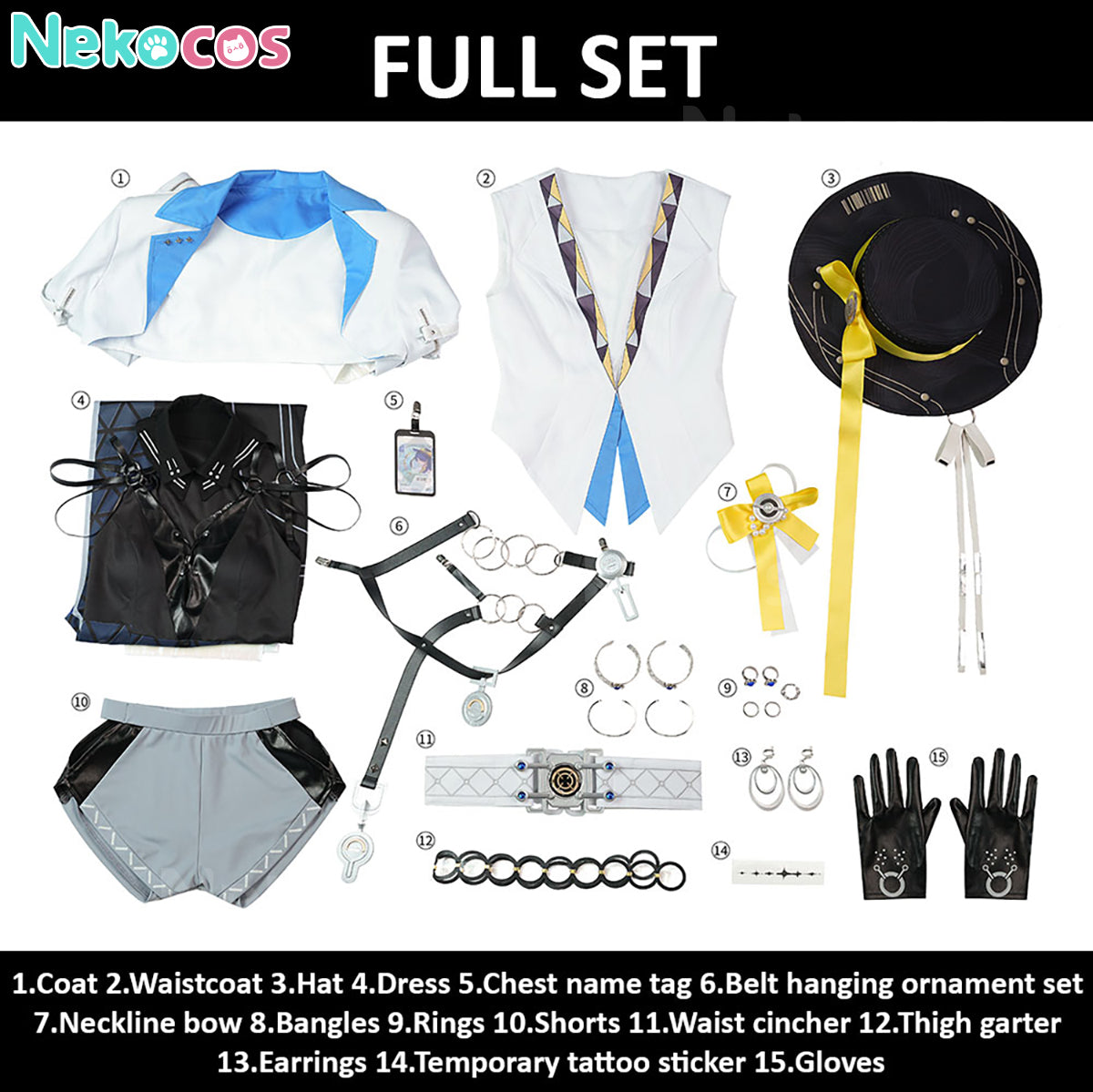 【Nekocos】Game Wuthering Waves Cosplay Lucilla Cosplay Costume | Custom-Tailor
