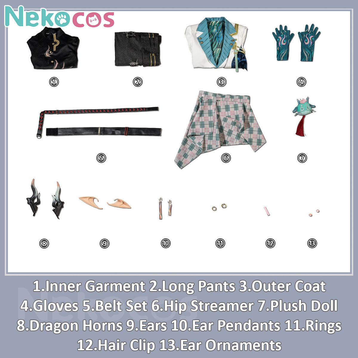 Arknights Yi Cosplay Costume - Custom Tailored Outfit by NekocosArknights,Costume,Game