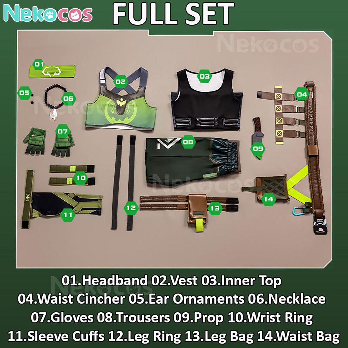 【Nekocos】Game Valorant Cosplay Skye Cosplay Costume | In Stock