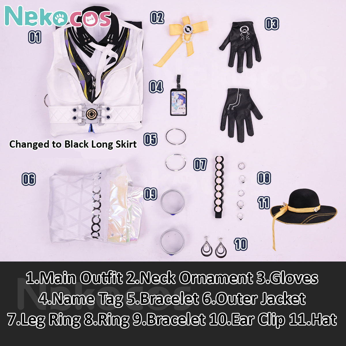 Wuthering Waves Lucilla Cosplay Costume - Custom TailoredCostume,Game,Wuthering Waves