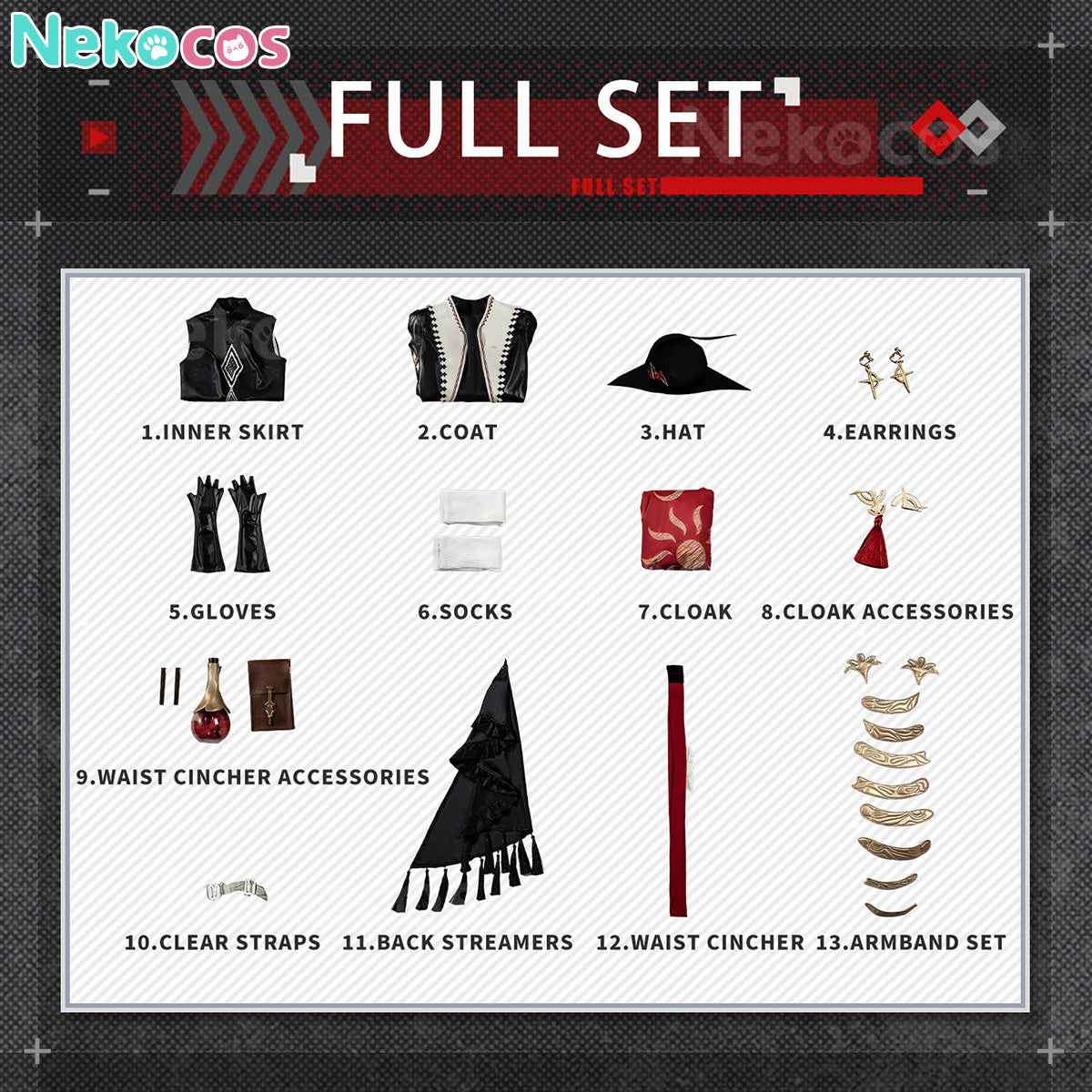【Nekocos】Game Arknights Cosplay Exusiai the New Covenant Cosplay Costume Premium Edition | Custom-Tailor