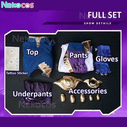 【Nekocos】Game League of Legends Cosplay The Unbroken Faith Yunara Cosplay Costume | In Stock