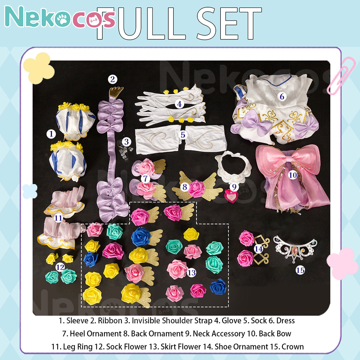 【Nekocos】Game Cosplay Laala Manaka Four Seasons Princess Cosplay Costume | In Stock
