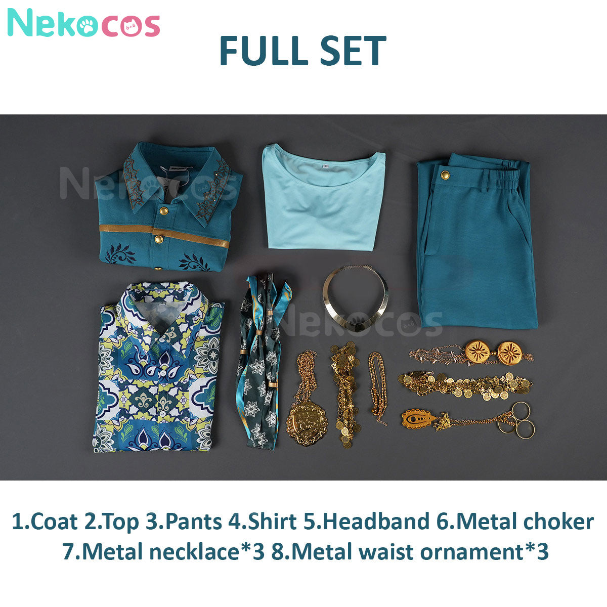 【Nekocos】Game Cosplay Minajael Tealrajah Cosplay Costume | Custom-Tailor
