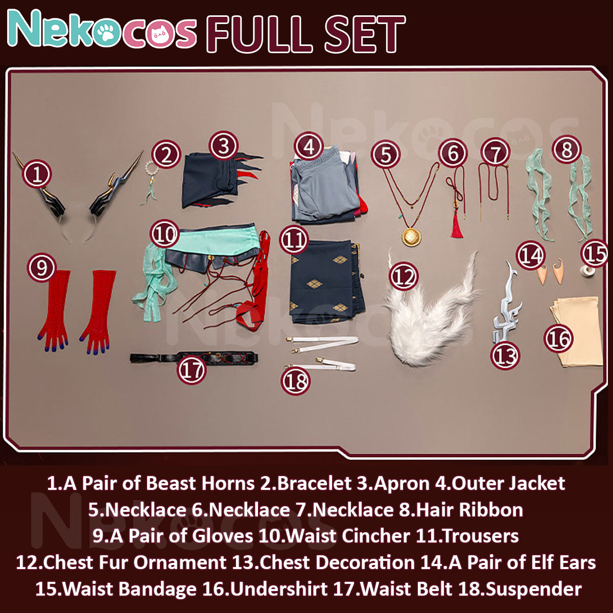 【Nekocos】Game Arknights Cosplay Yu In the Play Cosplay Costume Premium Edition | Custom-Tailor