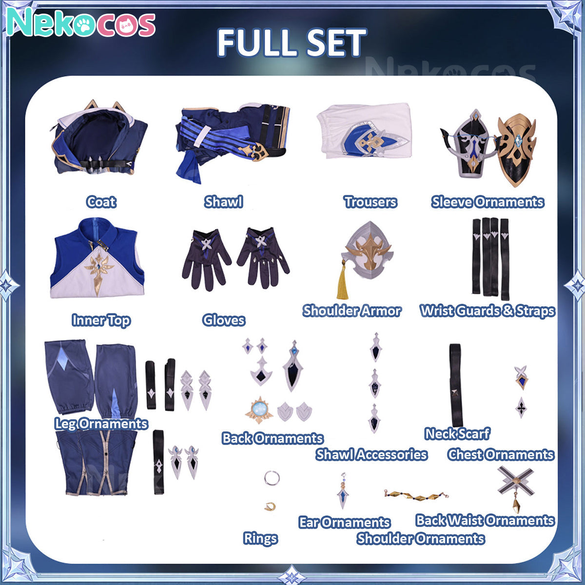 【Nekocos】Game Genshin Impact Cosplay Lohen Cosplay Costume Premium Edition | Custom-Tailor